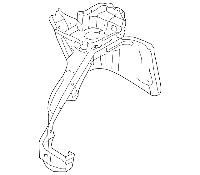 MR535489 Деталь INNER WHEELHOUSE, LEFT