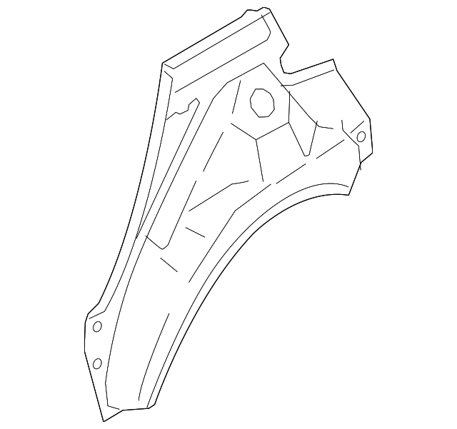 5301F236 Деталь OUTER WHEELHOUSE, RIGHT