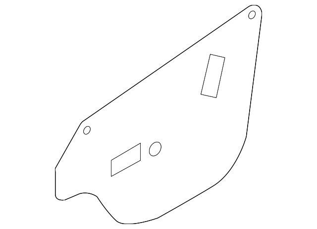 82391-1W010 Деталь WATER SHIELD, LEFT