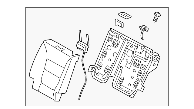 89300-1U111LAC Деталь SEAT BACK ASSY, LEFT