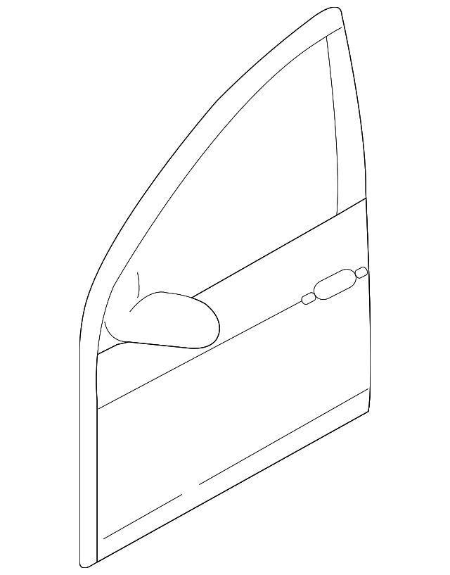 76003-2H011 Деталь DOOR SHELL, LEFT