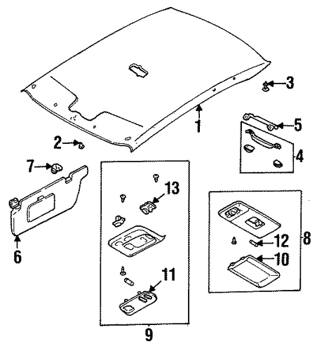 Legacy INTERIOR TRIM - ROOF