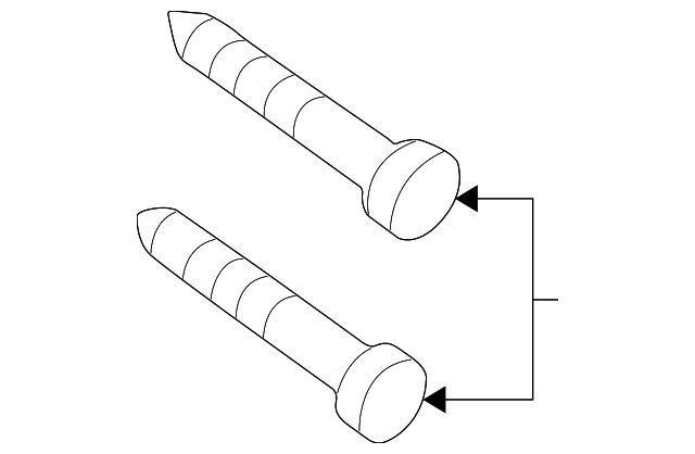 18022602 Деталь CALIPER BOLT, RIGHT