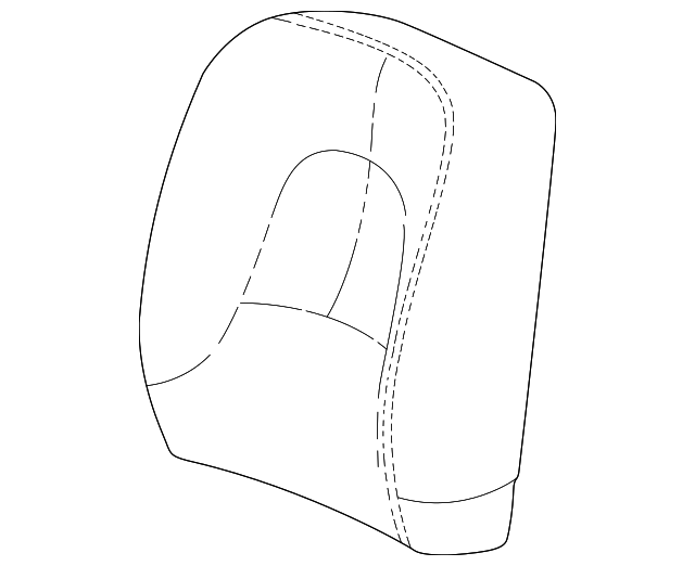 12456856 Деталь SEAT BACK COVER