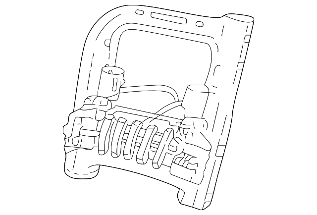 12456653 Деталь SEAT BACK FRAME