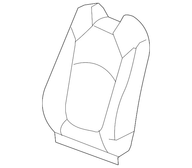 22914434 Деталь SEAT BACK COVER, LEFT