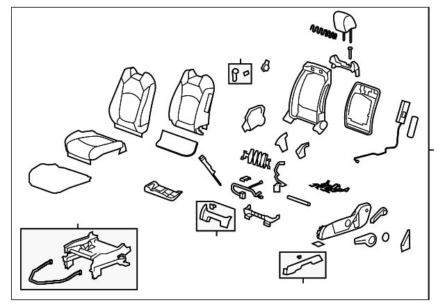 23242987 Деталь SEAT ASSY, LEFT