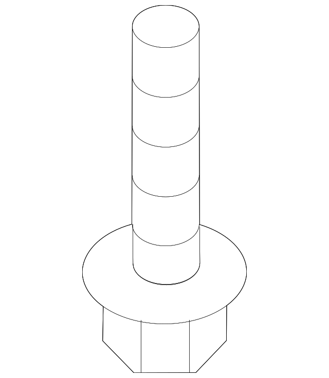-W714815-S439 Деталь FRONT SHIELD BOLT, LEFT