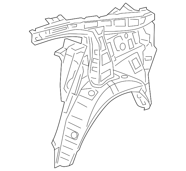 71601-3R051 Деталь INNER QTR PANEL, LEFT