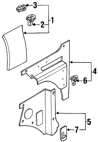 Sportage INTERIOR TRIM - QUARTER PANELS 2