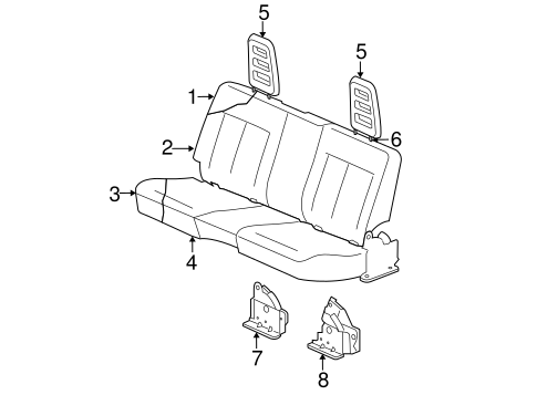 Dakota REAR SEAT COMPONENTS 2