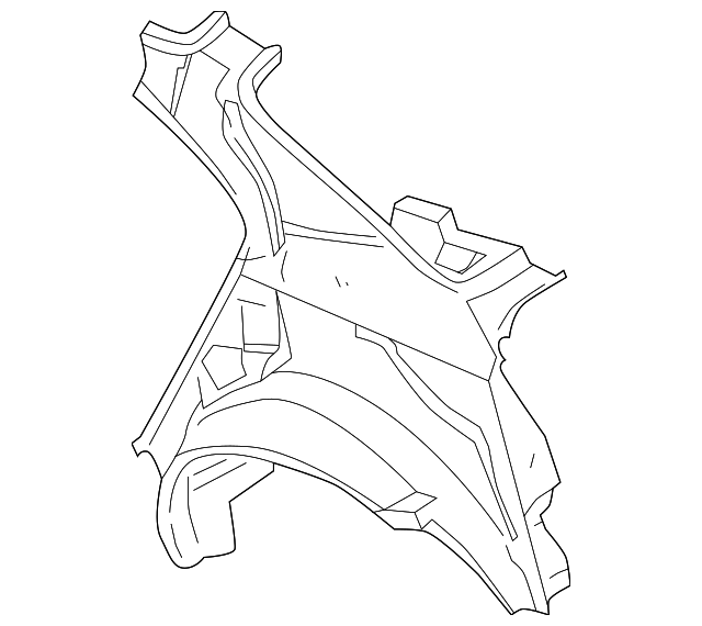 71602-3D150-A Деталь INNER QTR PANEL, RIGHT