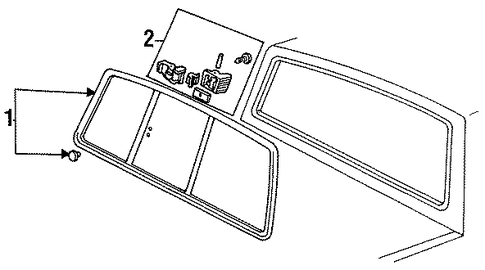 B2300 GLASS & HARDWARE - BACK 2