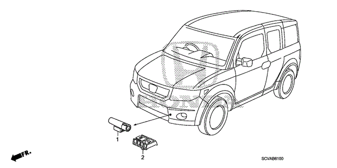 BODY / AIR CONDITIONING/A/C SENSOR for 2009 Honda ELEMENT #1