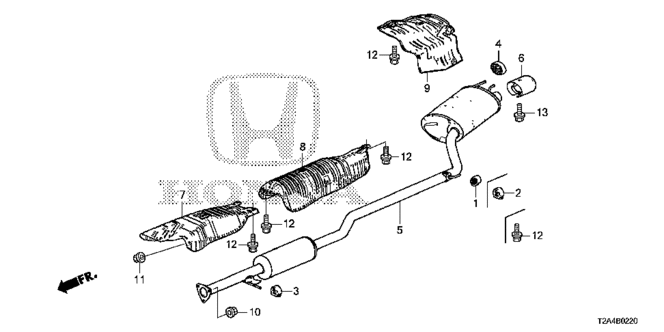 ELECTRICAL / EXHAUST / HEATER / FUEL/MUFFLER (1) for 2013 Honda ACCORD SEDAN #1