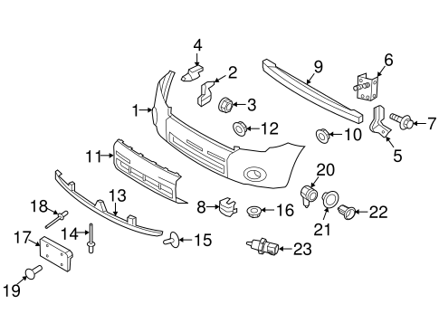 Escape BUMPER & COMPONENTS - FRONT