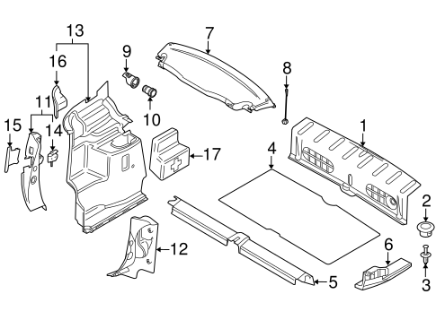 Cooper INTERIOR TRIM - REAR BODY
