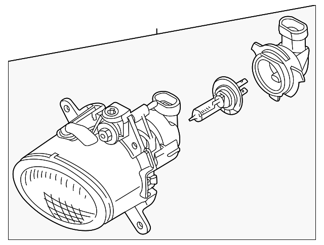 63-17-6-925-049 FOG LAMP ASSY, LEFT