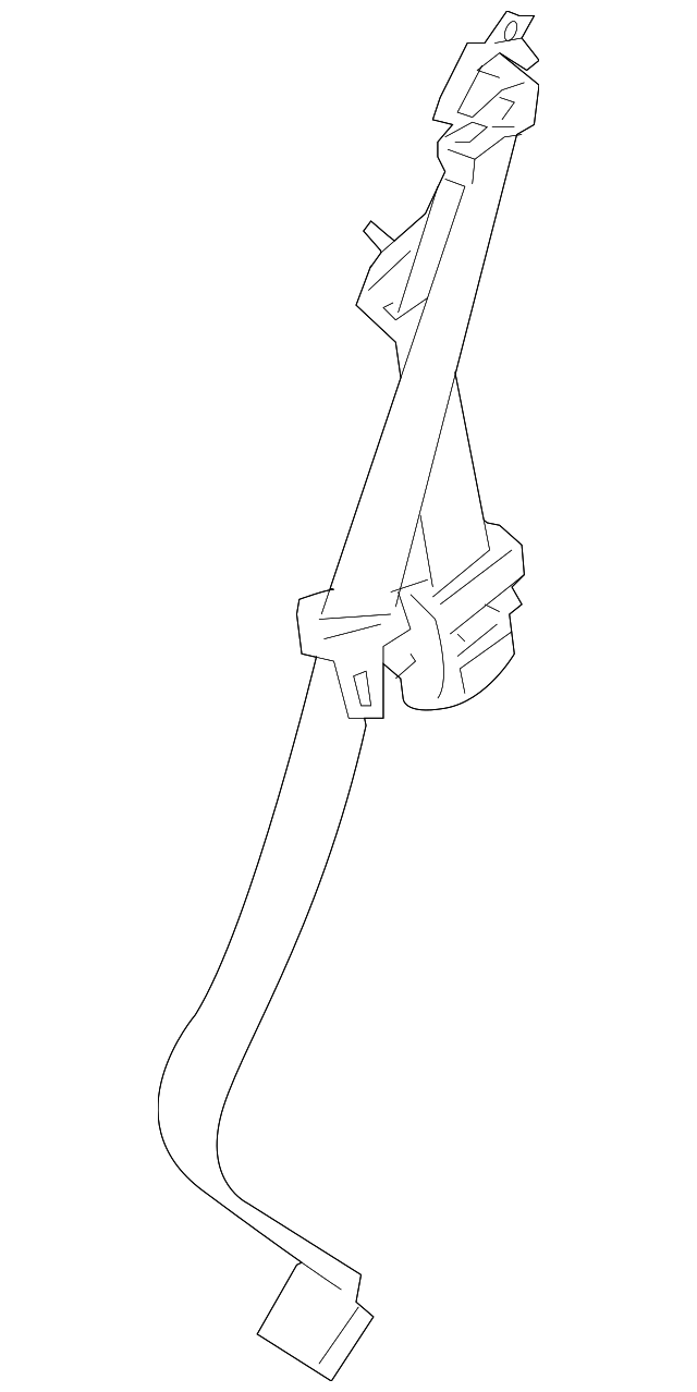 888447S083 Деталь BELT & RETRACTOR, RIGHT