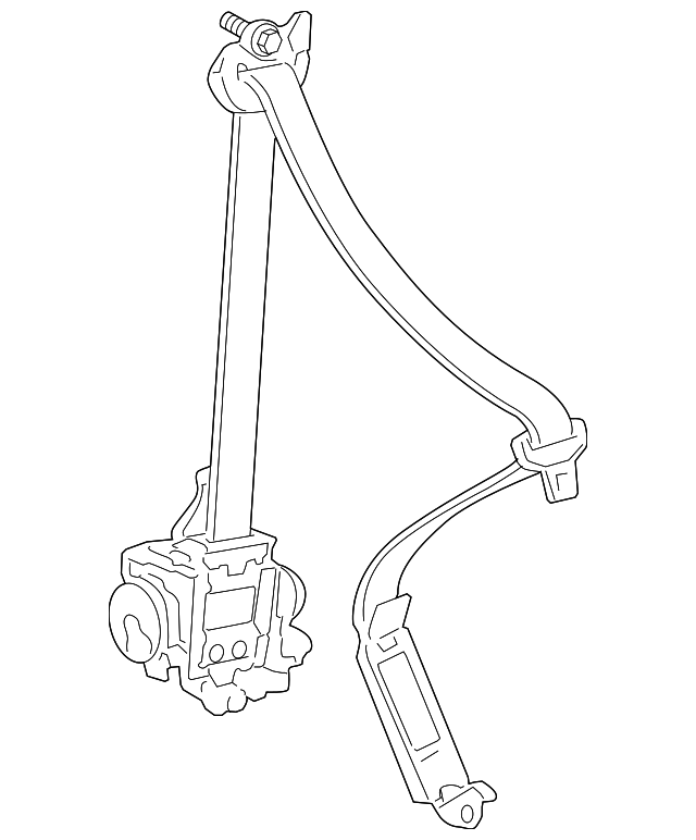 04818-SJA-A02ZA Деталь OUTER SET, L. FR. SEAT BELT *NH167L* (GR