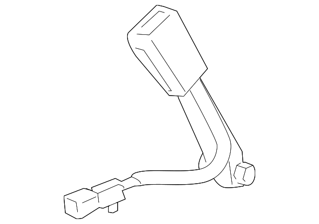 04813-SJA-A01ZA Деталь BUCKLE SET, R. FR. SEAT BELT *NH167L* (G