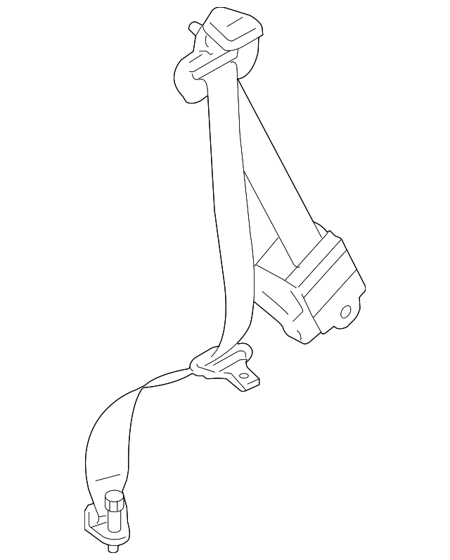 C235-57-790D-00 Деталь BELT & RETRACTOR, LEFT