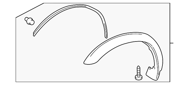 30025192 Деталь WHEEL FLARE, RIGHT