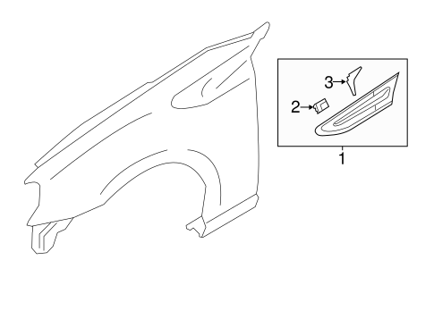 BRZ EXTERIOR TRIM - FENDER
