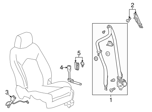 Trax FRONT SEAT BELTS