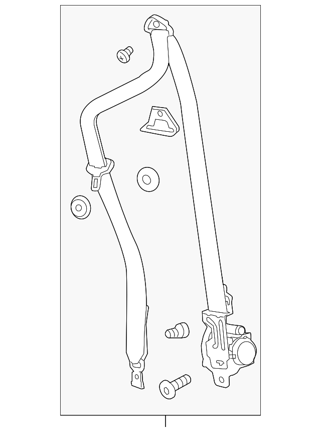 19299501 Деталь BELT & RETRACTOR, LEFT