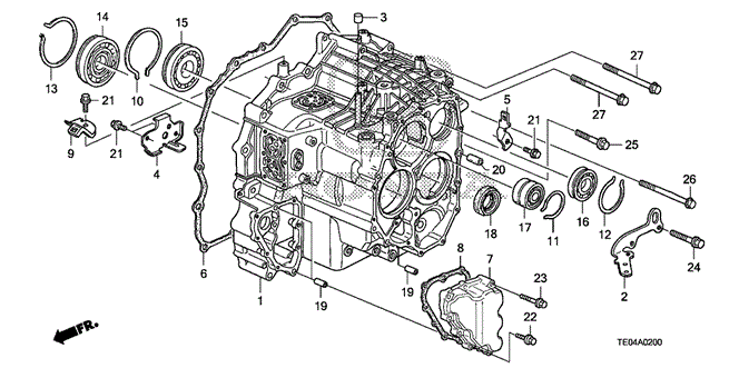 TRANSMISSION - AUTOMATIC/AT TRANSMISSION CASE (L4) for 2010 Honda ACCORD COUPE #1