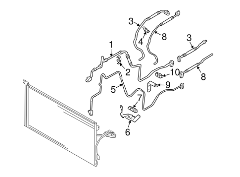 Touareg REAR AC LINES
