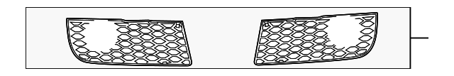 8E0-807-681-C-01C Деталь LOWER GRILLE, LEFT