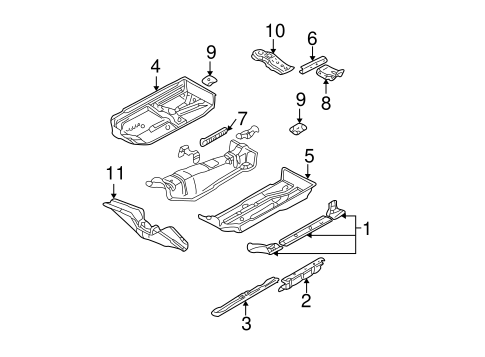 Jetta FLOOR & RAILS