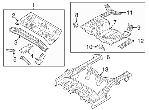 Elantra GT REAR FLOOR & RAILS