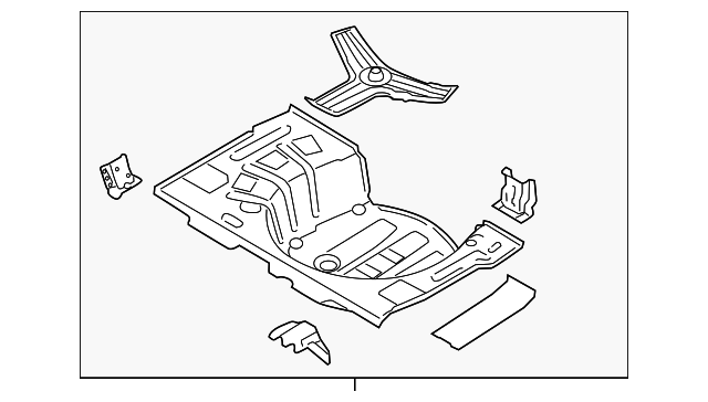 65513-A5000 Деталь REAR FLOOR PAN