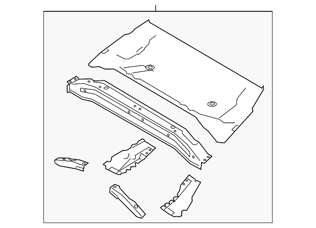65510-A5010 Деталь CENTER FLOOR PAN