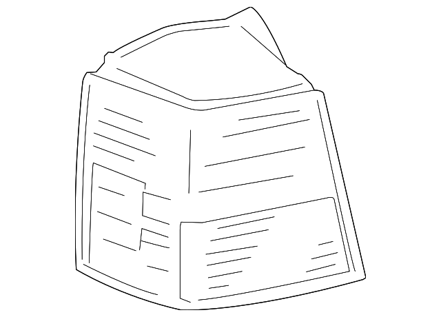 MR987881 Деталь LENS & HOUSING, LEFT