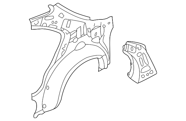 GD7A7011X Деталь INNER PANEL, RIGHT