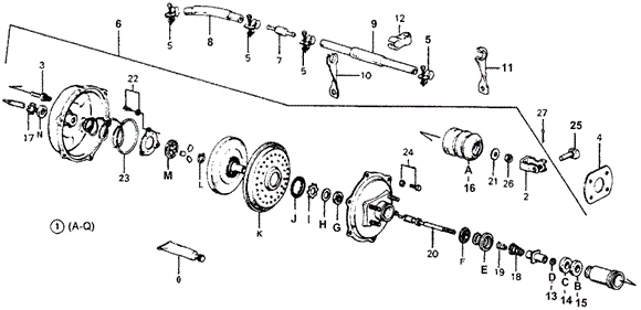 CHASSIS/POWER MASTER for 1978 Honda ACCORD HATCHBACK #1