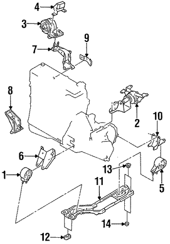 Sephia ENGINE & TRANS MOUNTING