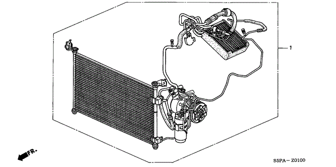 CIVIC COUPE A / C KIT