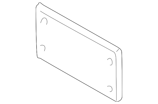 MR432896 Деталь LICENSE PANEL