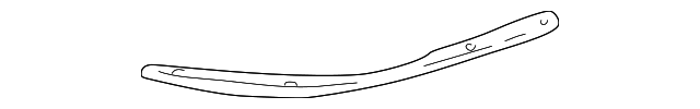 MR432891 BUMPER COVER UPPER PLATE, LEFT