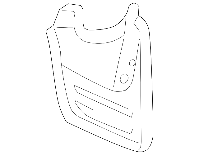 76625-0C030 Деталь MUD GUARD, RIGHT