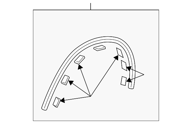 75087-0C050 Деталь WHEEL OPNG MLDG, RIGHT