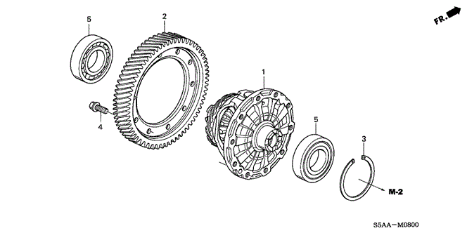 CIVIC COUPE MT DIFFERENTIAL