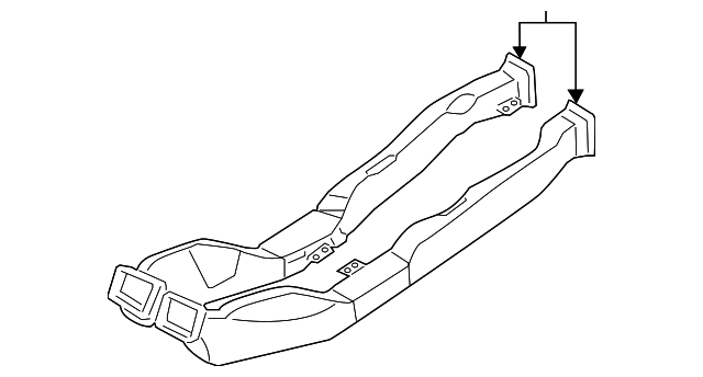 97030-3N000 Деталь REAR DUCT, RIGHT