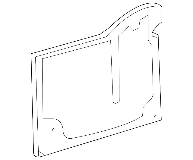 YC3Z78402A08AA Деталь WATER SHIELD, RIGHT
