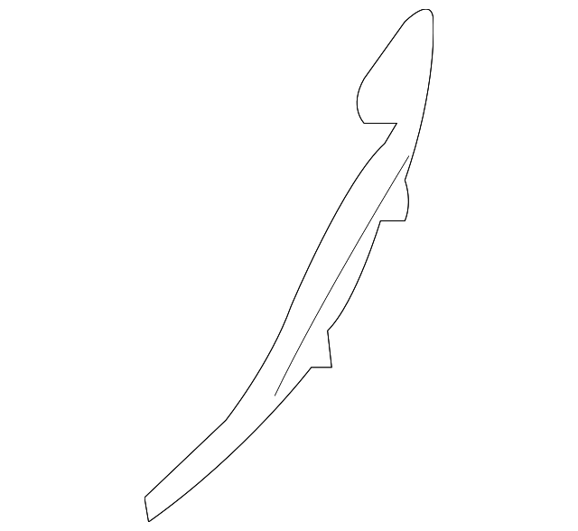 20799669 Деталь UPPER REINF BAFFLE, LEFT